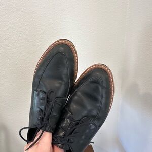 Classic Black Leather Women's Mules